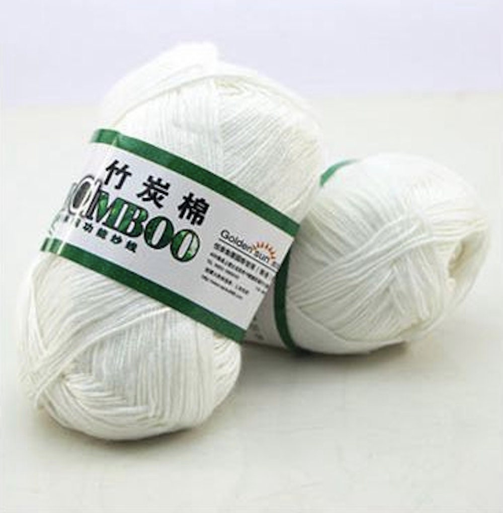 Golden Sun Bamboo Super Soft Knitting & Crochet Yarn Cream