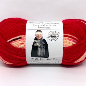 Loops and Threads Impeccable Speckle Stripes Love-Ly Knitting & Crochet Yarn