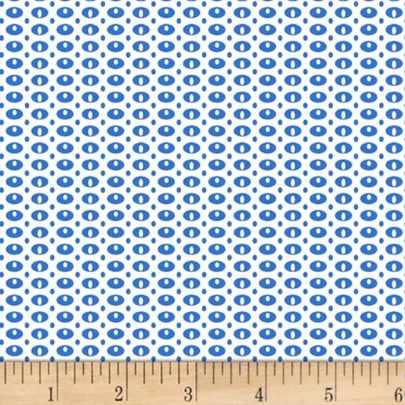 Stof Fabrics Murano Collection Dots Terra Cotta /& Green Cotton Fabric By The Yard
