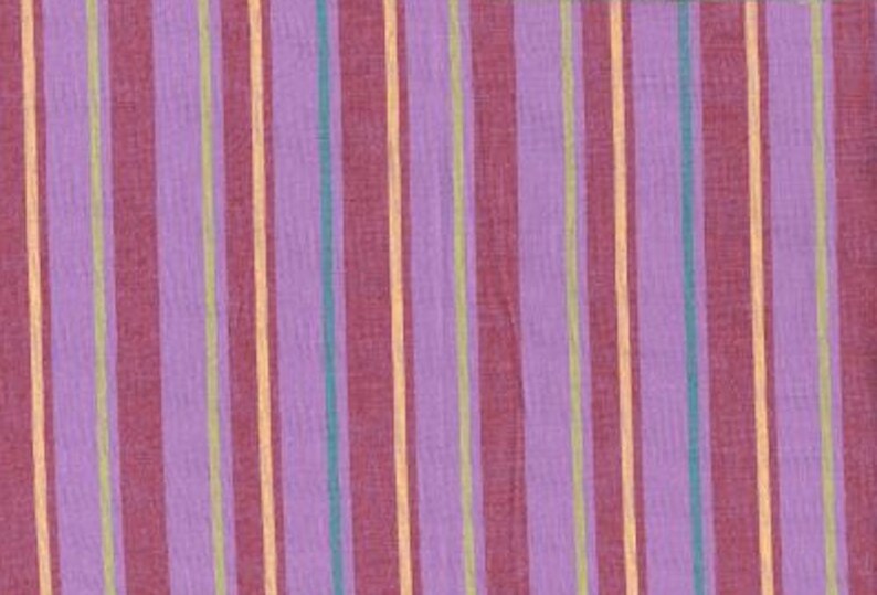 Kaffe Fassett Alternating Stripe Lavender Woven Cotton