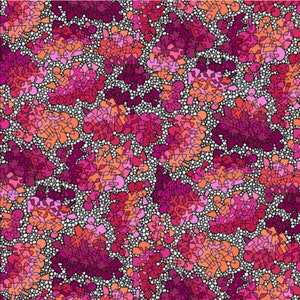 Studio E Outside The Lines Geode Clusters Fuchsia/Orange Fabric By The Yard