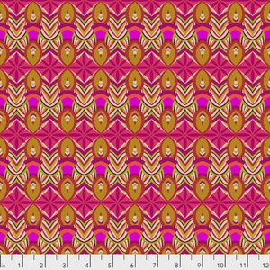 Shannon Newlin Vibrant Blooms Flower Burst Pink Cotton Fabric By The Yard