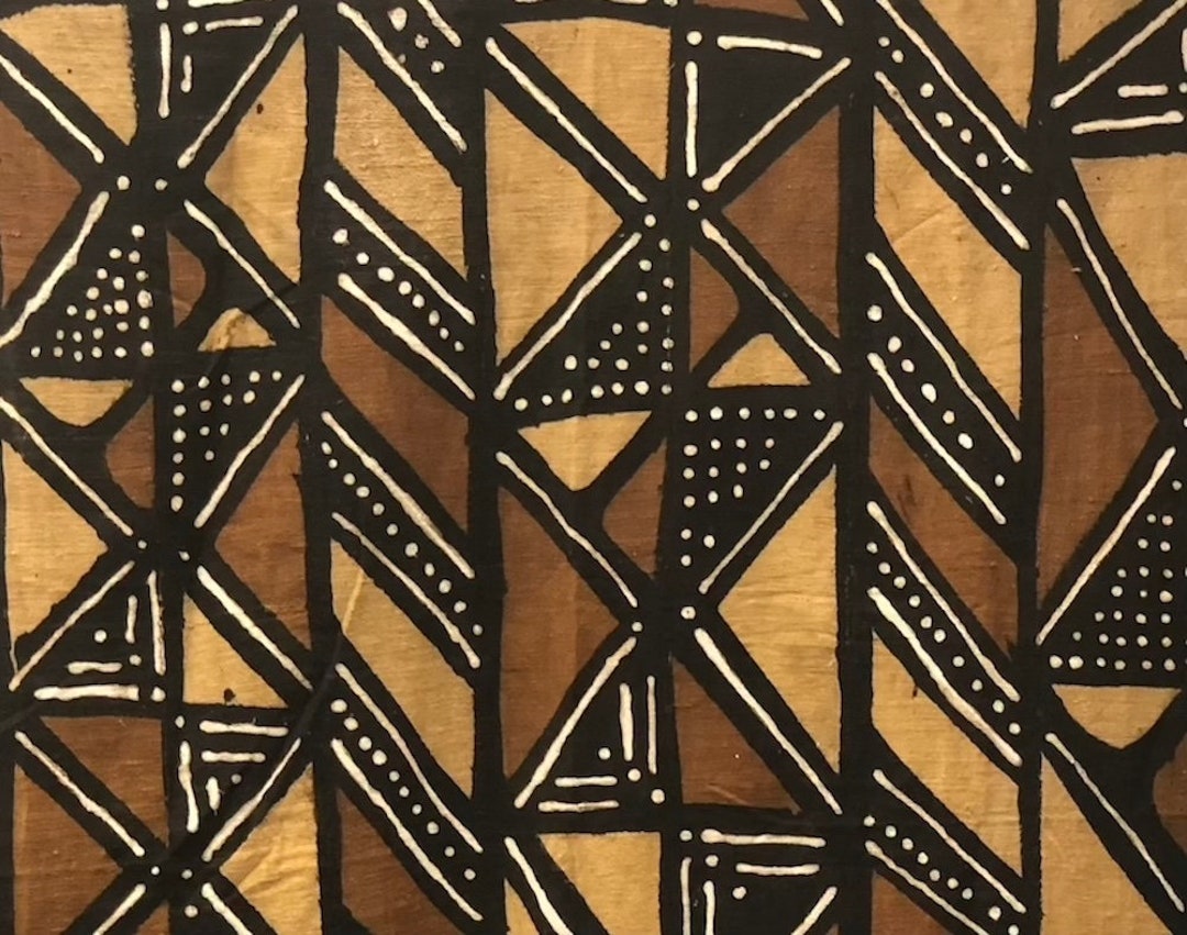 28641 African Mali Mud Cloth Bambara Bogolanfini Multi Color Aprox 45 X ...