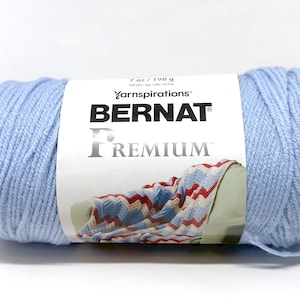 Bernat Premium 7oz Ethereal Blue Ultra Soft Knitting & Crochet Yarn