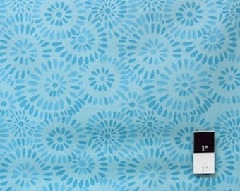 Valori Wells LVW01 Jenaveve Pebbles Teal LINEN Cotton Fabric 1 Yard