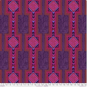 Free Spirit Anna Maria Horner Brave Labyrinth Ruby bomullstyg som metervara