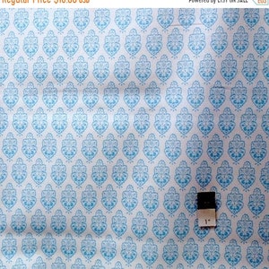 Dena Designs LIDF002 Sunshine Ornament Aqua LINEN Fabric 1 Yd