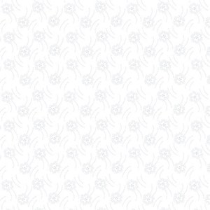 Henry Glass Quilters Flour IV Swirling Floral White Cotton Fabric By Yard