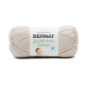 Bernat Softee Baby Cotton 120g Feather Gray Knitting & Crochet Yarn