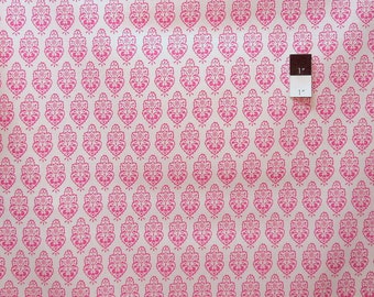 Dena Designs LIDF002 Sunshine Ornament Pink LINEN Fabric 1 Yd