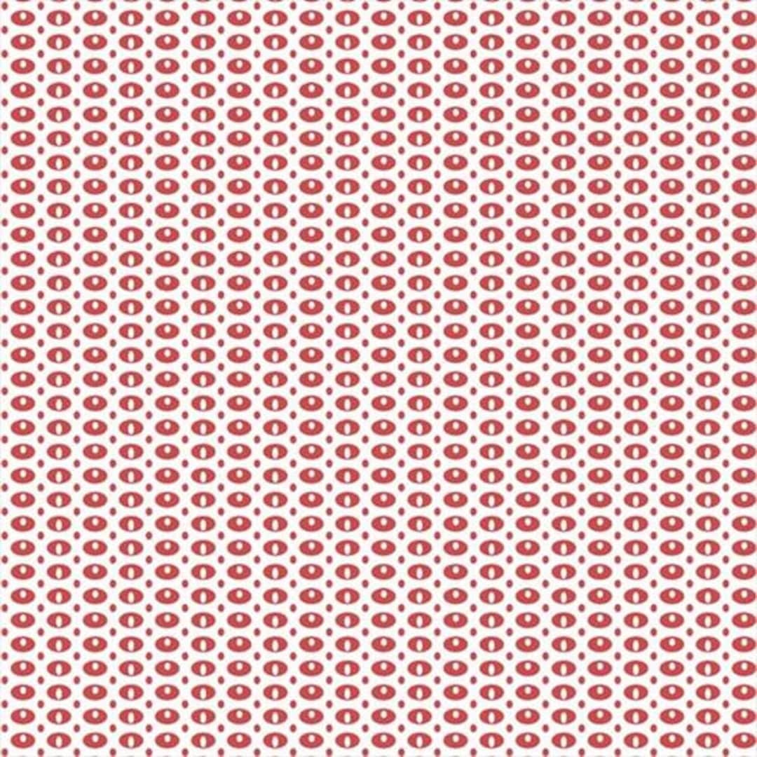 Stof Fabrics 4512-428 Dot Mania Seed Dots Red Cotton Fabric