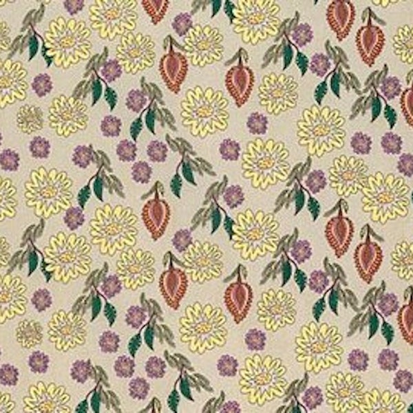 Kathy Doughty Flock Together PWMO009 Field Of Flowers Traditional Fabric By Yd