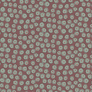 Henry Glass Market Garden Carnation Toss Raisin Cotton Fabric By The Yard