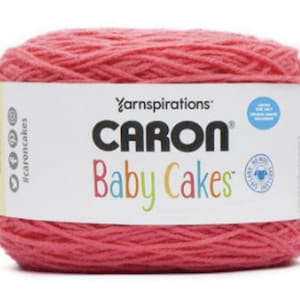 Caron Baby Cakes Rosey Red Acrylic Blend Knitting & Crochet Yarn