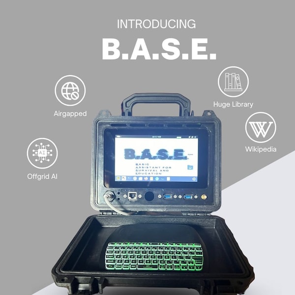 B.A.S.E Off Grid AI Enabled Computer