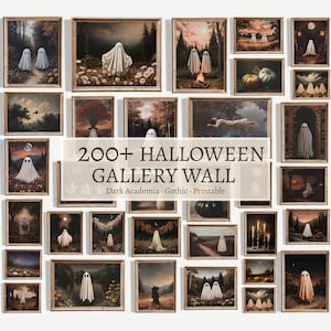 200+ Halloween Gallery Wall, Ghost Prints Bundle, Dark Academia Wall Art, Gothic Decor, Printable Art, Instant Download