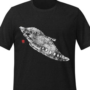 Clown Featherback Gyotaku Unisex t-shirt (dark colour options)
