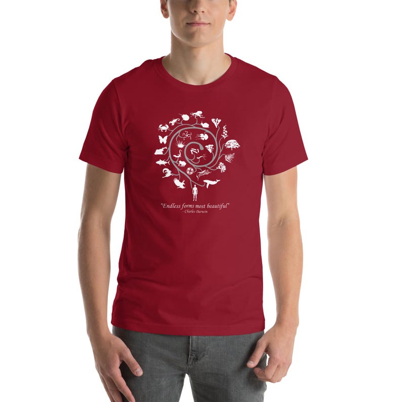 Endless Forms Tree of Life Design - Unisex t-shirt