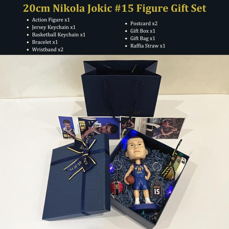 Nikola Jokic Denver Nuggets NBA Bobblehead • Iconic Shakable
