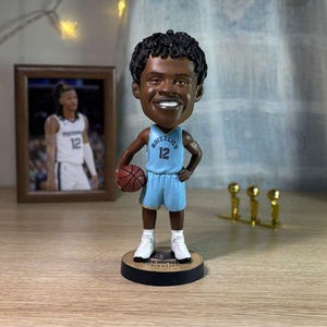 Ja Morant Memphis Grizzlies NBA Bobblehead • Iconic Shakable Head Action Figure • Premium Resin Basketball Gift for Him