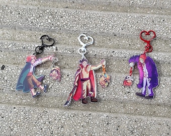 One piece kidnapping dads keychain