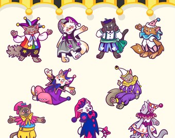 Gatos del Orgullo del Circo : pins de madère
