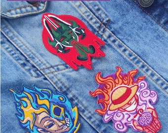 One Piece Anime Characters Monkey D. Luffy Embroidered