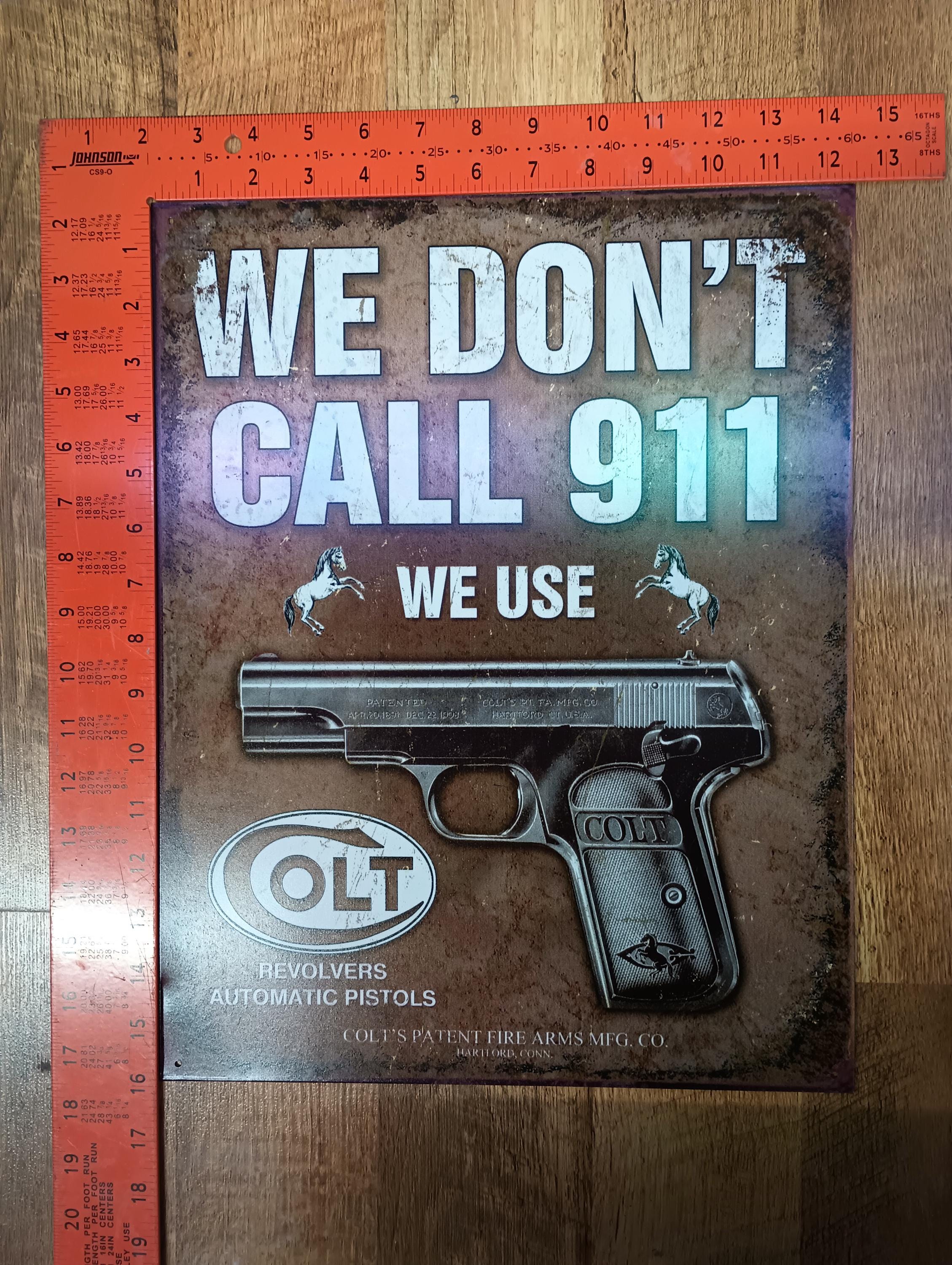 Colt Firearms Tin Sign Colt Gun Signs Garage Decor Men Conservative ...