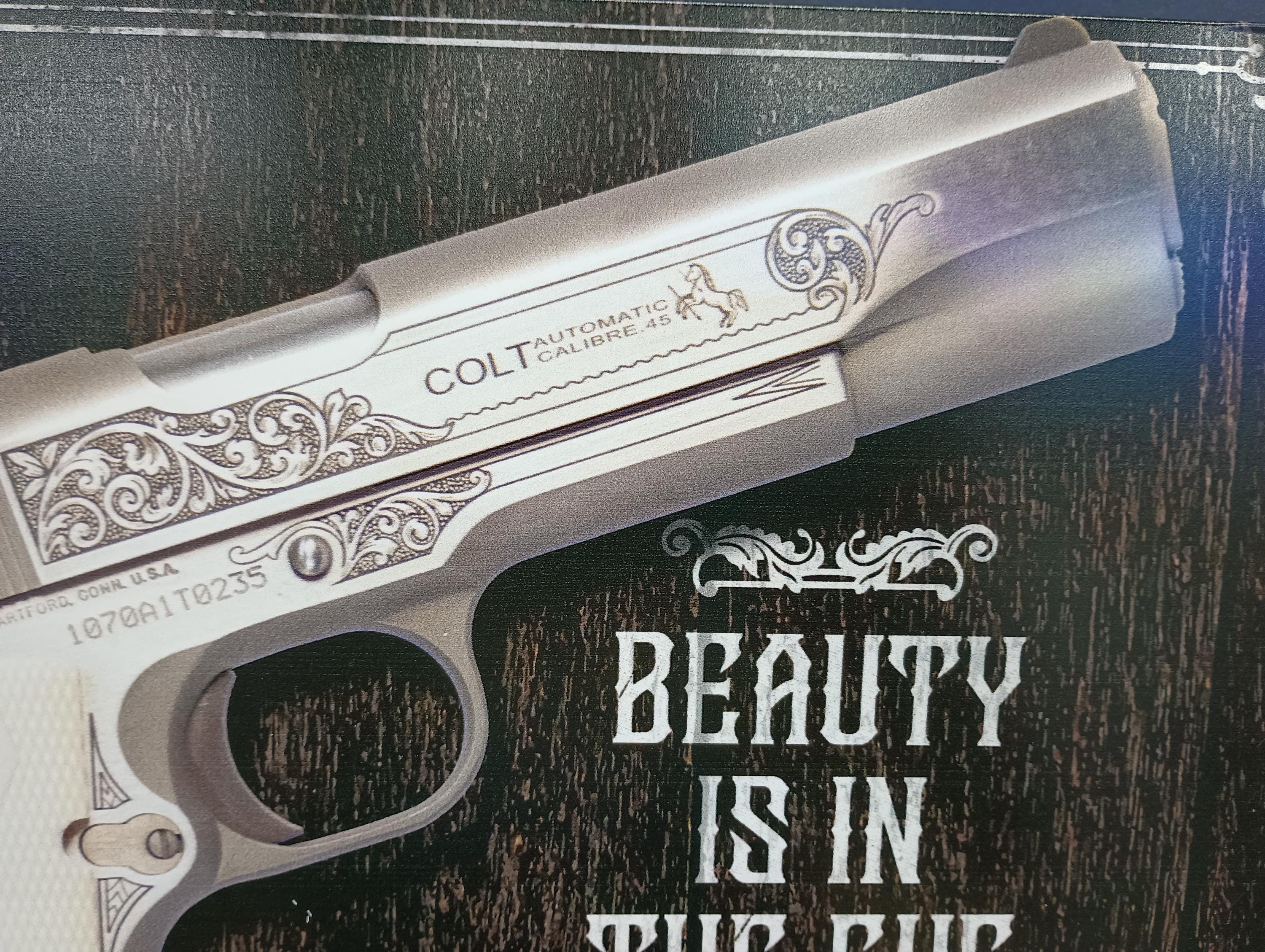 Colt Firearms Tin Sign Colt Gun Signs Garage Decor Men Conservative ...