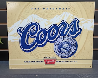 Etykieta piwa Coors Znak piwniczny Bar Oznakowanie Coors Bankiet Coors Light Prezenty dla barmana Dekoracje na 21. urodziny Znaki piwa Dekoracja ścienna baru