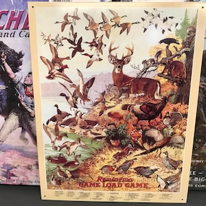Remington Game Tin Sign Remington Game Load Game Gifts for Husband Boyfriend Dad Garage Decor Men Republican Conservative Gift Guns Hunting