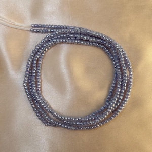 Perles violettes à la taille avec fermoir ou chaîne ventrale traditionnelle à nouer en perles faites main