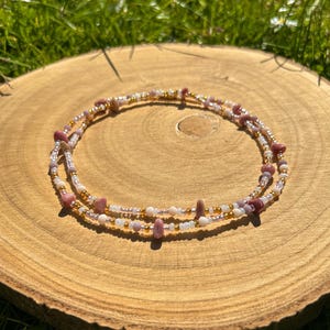 Heartspace – Perles de taille en rhodonite | Guérison émotionnelle et amour de soi