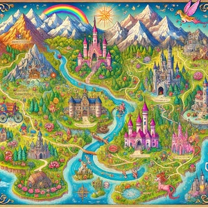 14 Fantasy Malseiten Karte - Malbuch für Erwachsene und Kinder, Fantasy Malseiten, sofortiger Download, druckbare PDF-Datei.