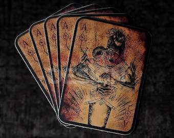 Sticker speelkaart Ludwig