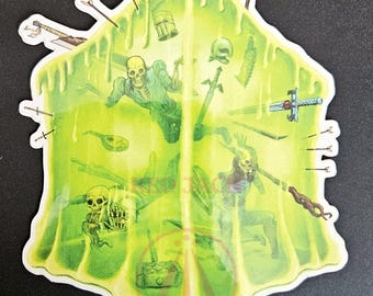 Vinylsticker gelatineachtige kubus