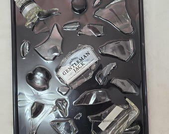 Epoxyhars Gentleman Jack Handgemaakte kunst Woondecoratie