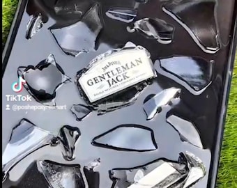 Epoxy Resin Gentleman Jack Handmade Art Home decoration