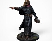 Plague Doctor Miniature STL File – Dark Fantasy 3D Print Model, Gothic Character, Tabletop Figurine