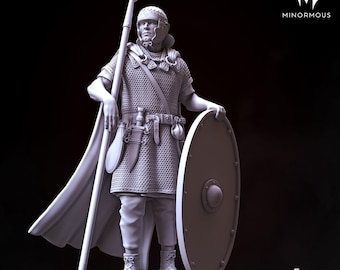 Roman Aux Cavalryman 1st-2nd CAD Horsemen of Antiquity 3D model. Historical 3D figure