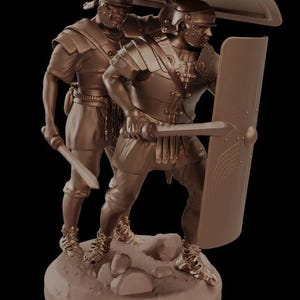 3D-model Romeinse legioenen. Figuur om te schilderen. 3D-geprint beeldhouwwerk. 3D-figuur 70 mm, 90 mm, 100 mm, 120 mm