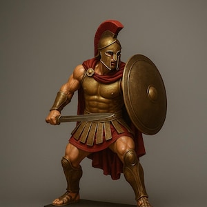 Spartan Warrior 3D Model – Ready for Resin Printing