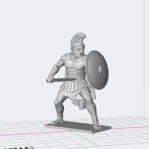 Highly Detailed Ancient Greek Soldier STL File