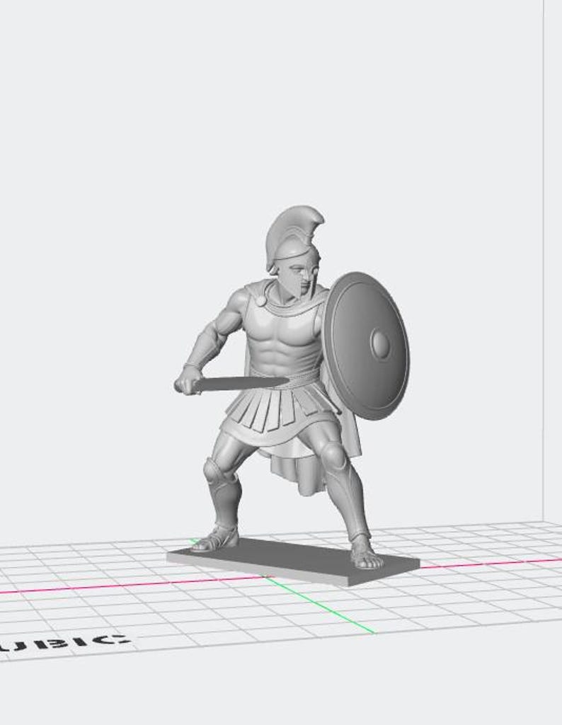 Highly Detailed Ancient Greek Soldier STL File