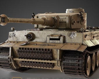 1:35スケール第二次世界大戦ドイツタイガーI戦車モデル、手作り静的