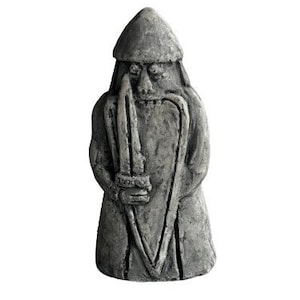 Isle of Lewis Chess Piece. Individual Isle of Lewis Chess Piece - Warder. Viking figurine. Handmade