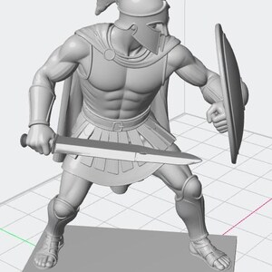 Spartan Warrior 3D Model – Ready for Resin Printing