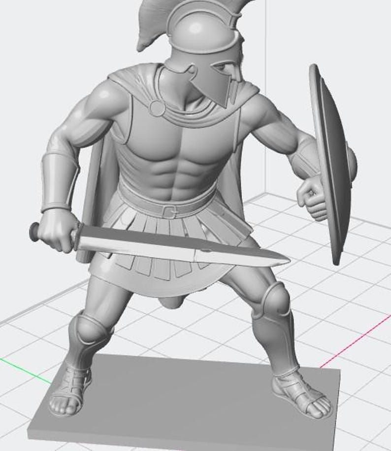 Spartan Warrior 3D Model – Ready for Resin Printing