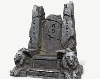 Stone Throne - STL file for 3D printing