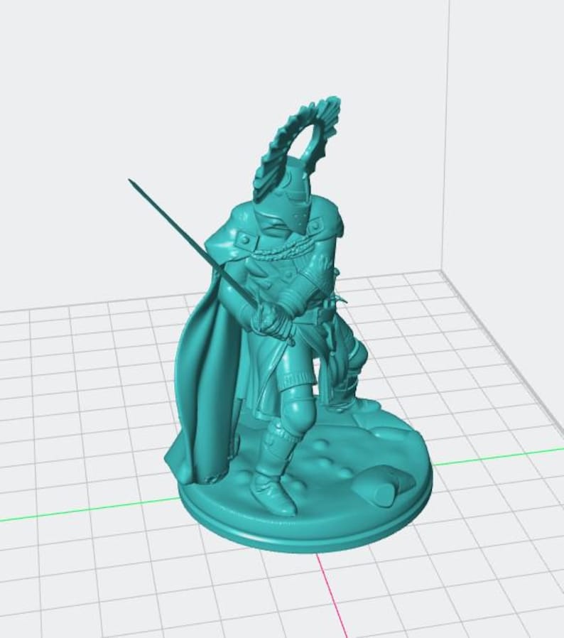 Medieval Knight STL File – Fantasy Warrior Miniature for 3D Print - Etsy
